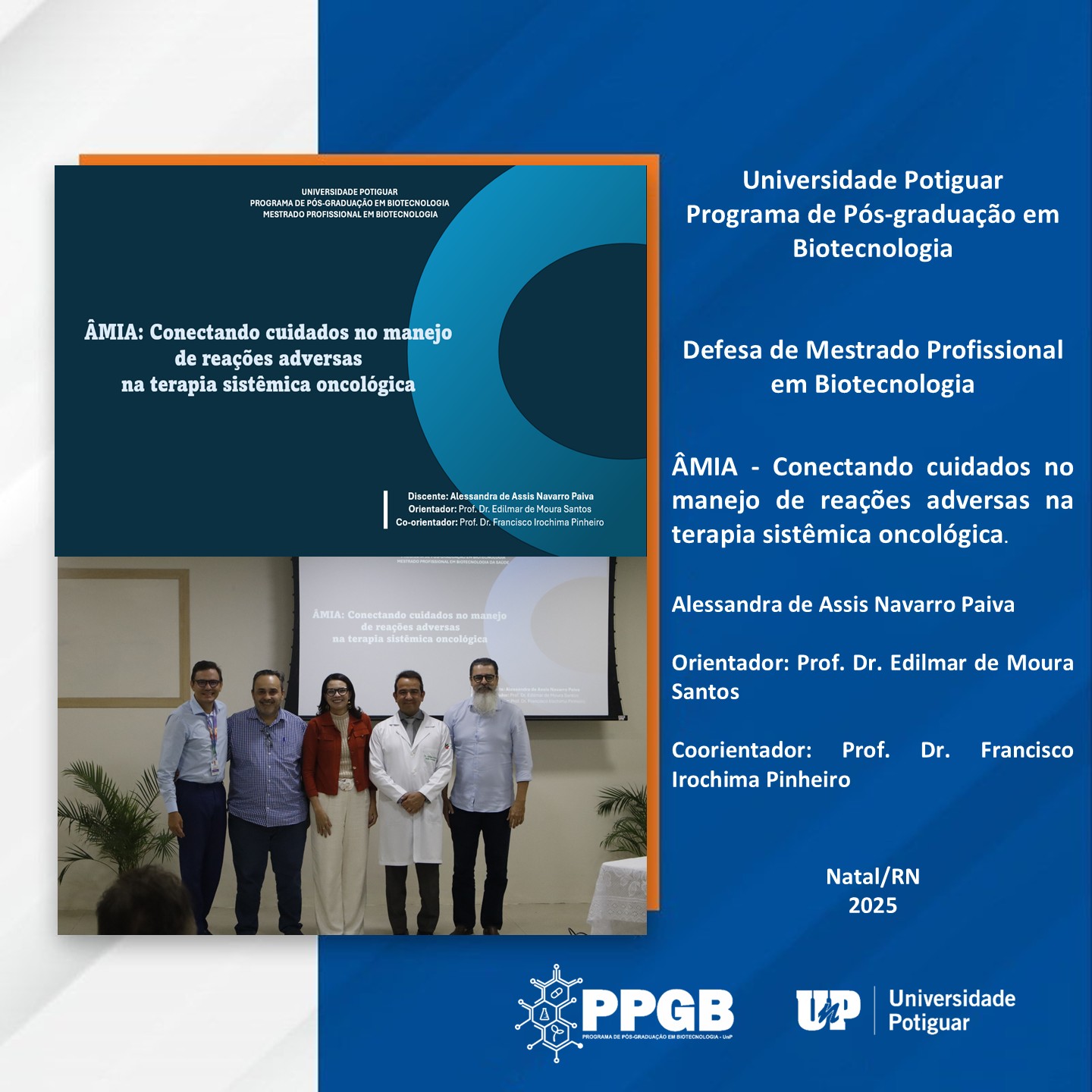 PPG em Biotecnologia - Defesa de Dissertação: Projeto Âmia